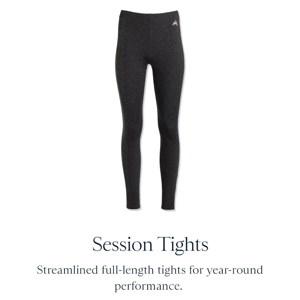 NWT Tracksmith Session Tights Size S Charcoal